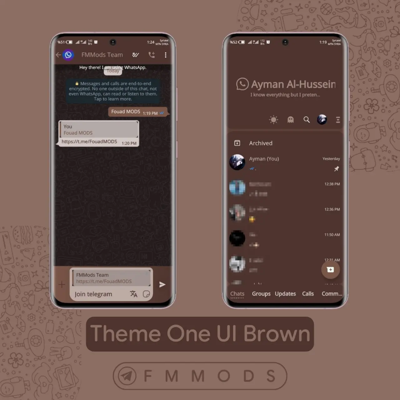 One UI Theme Brown